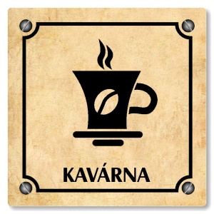 Kavárna, 100x100mm, pergamen, Kansas